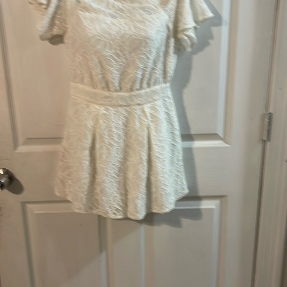 BCBGeneration White Lace Romper - Picture 2 of 10
